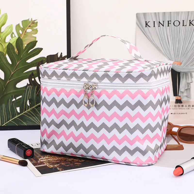 Large Floral Cosmetic Travel Case