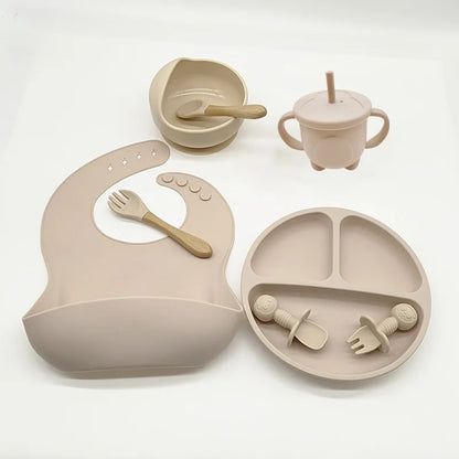 Baby Safe 8pc Suction Plate Bowl Spoon Set