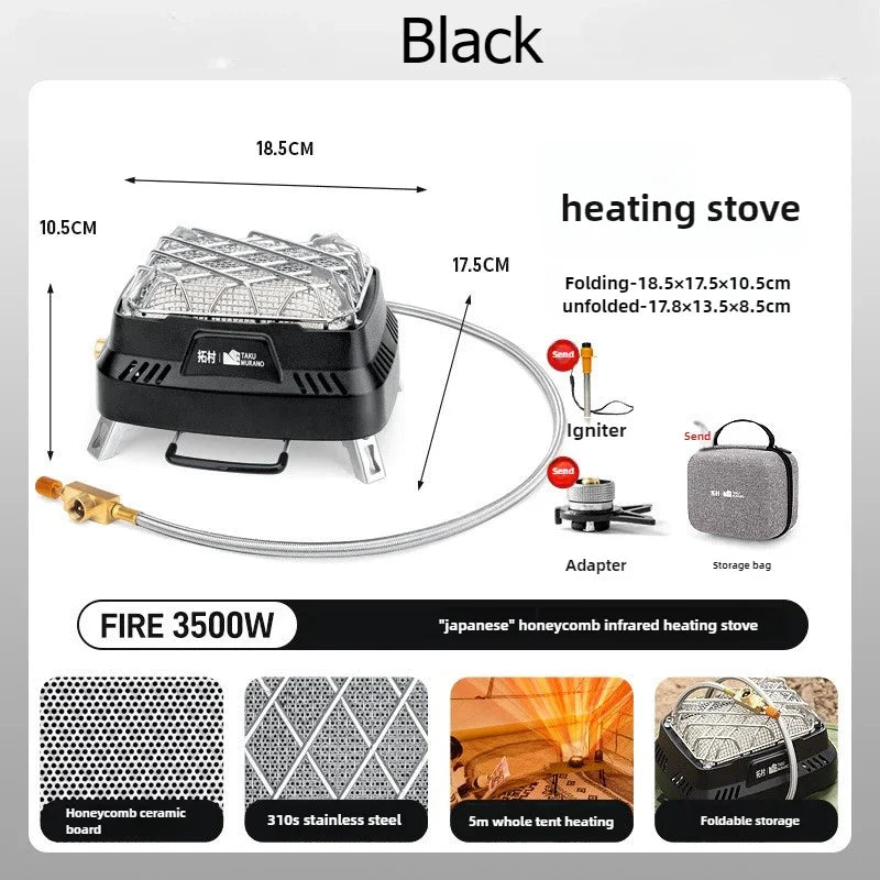 Portable Lightweight Camp Stove Heater - Luxicro