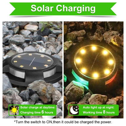 Bright Solar Powered Garden Lamp