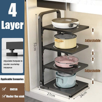 Foldable Compact Corner Storage Shelf Unit