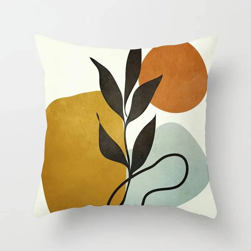 Delicate Flower Pattern Throw Pillow Cover
