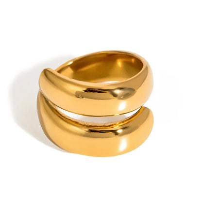 Elegant Gold Thin Band Ring - Luxicro