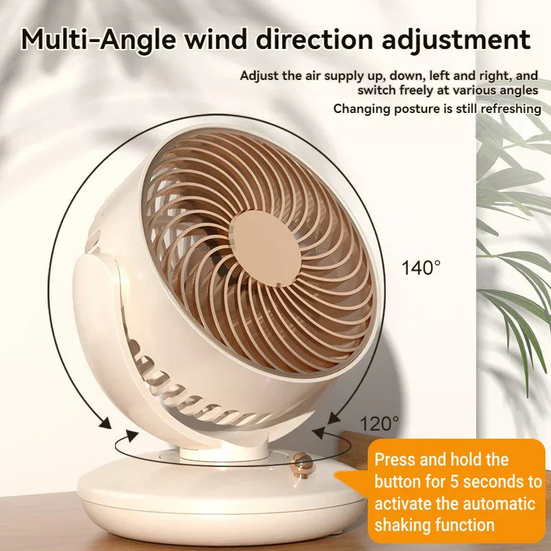 Compact Personal USB Table Fan with 3 Speeds