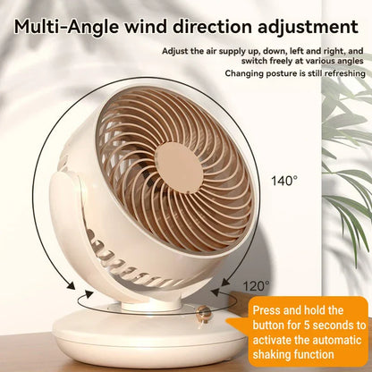 Compact Personal USB Table Fan with 3 Speeds