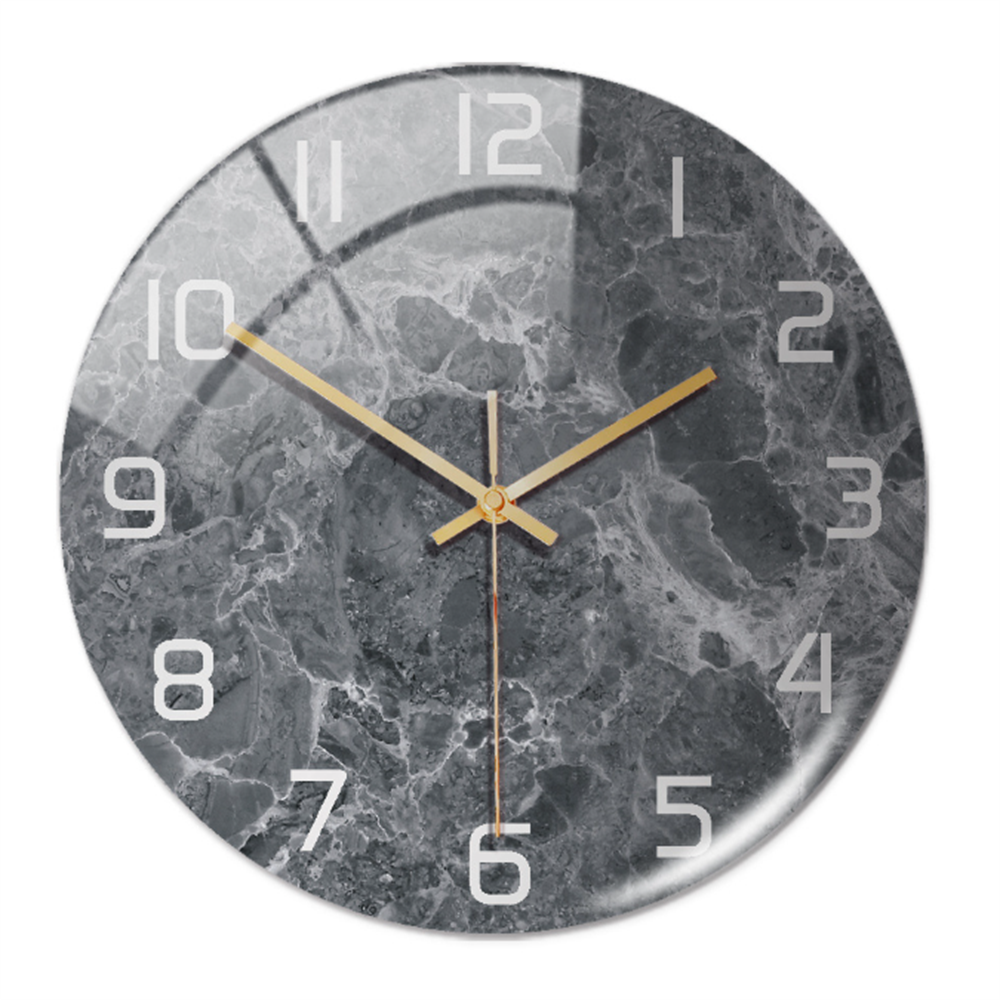 Elegant Silent Marble Wall Clock