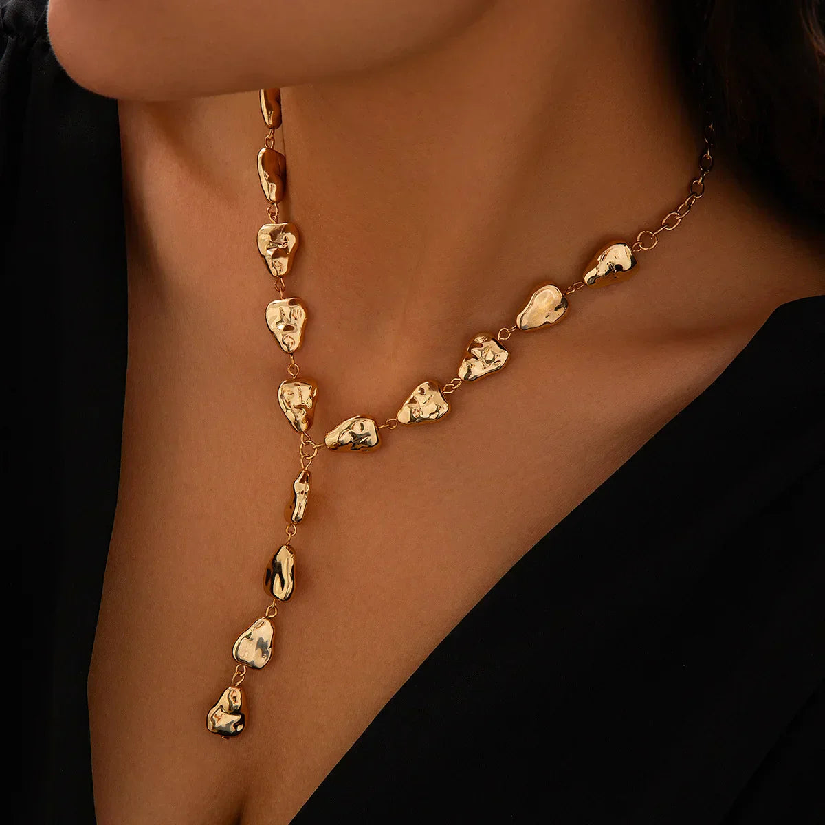 Boho Chic Stone Layering Necklace
