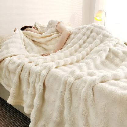 Warm Fuzzy Throw Blanket Super Soft Plush