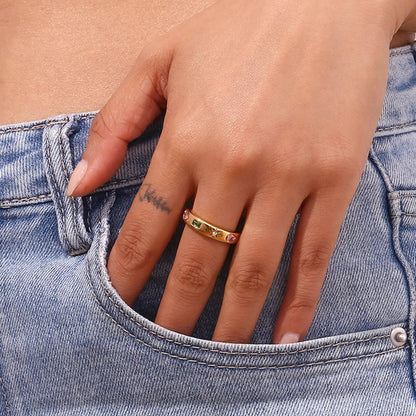Premium Gold Diamond Statement Ring