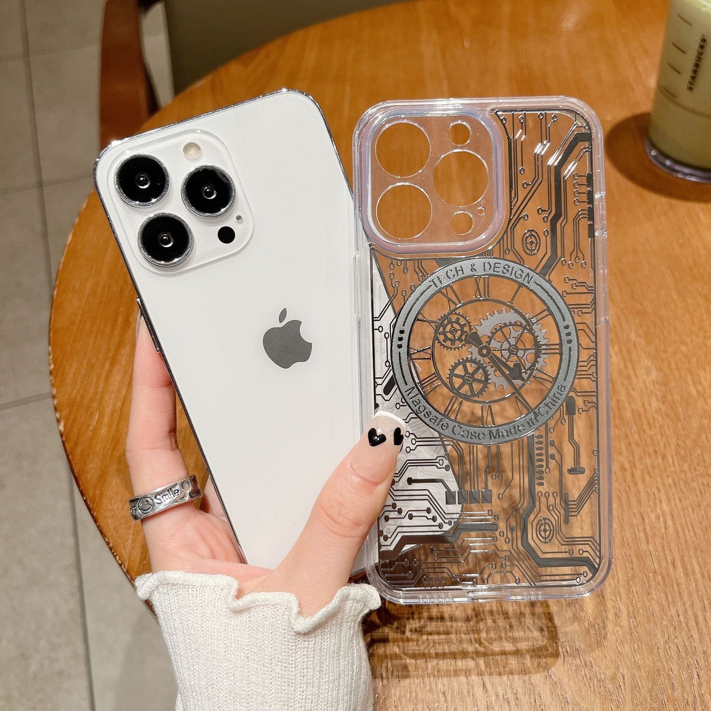 Clear Mechanical Magsafe iPhone Phone Case