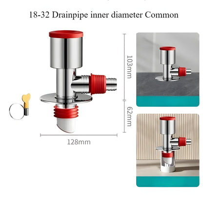 Odor Free Washing Machine Drain Hose Connector