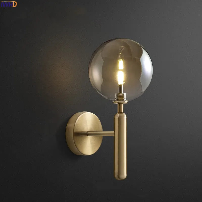 Warm Glass LED Wall Light - Modern Nordic Style - Luxicro