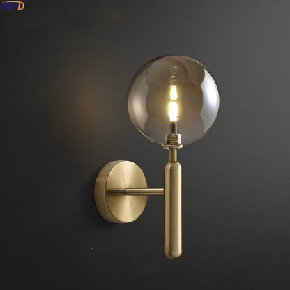 Warm Glass LED Wall Light - Modern Nordic Style - Luxicro