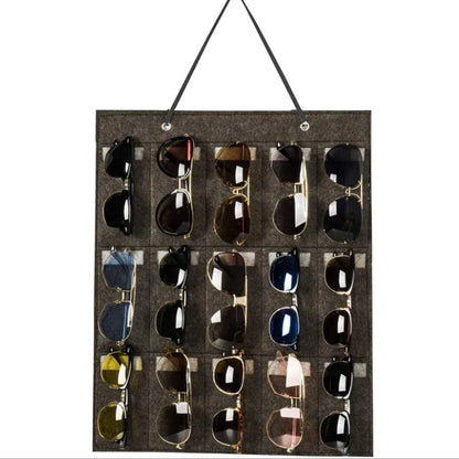 Compact Wall Mount Glasses Organizer Storage Case