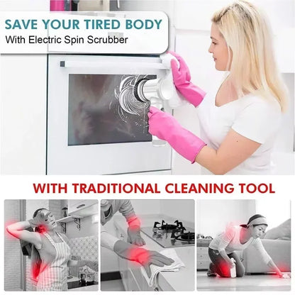 Easy to Use Wireless Shower Scrubber Cleaner