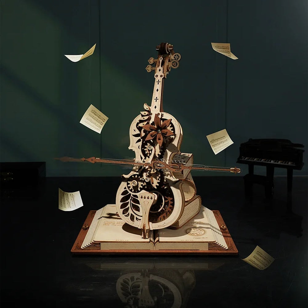 Handcrafted Wood 3D Puzzle Music Box
