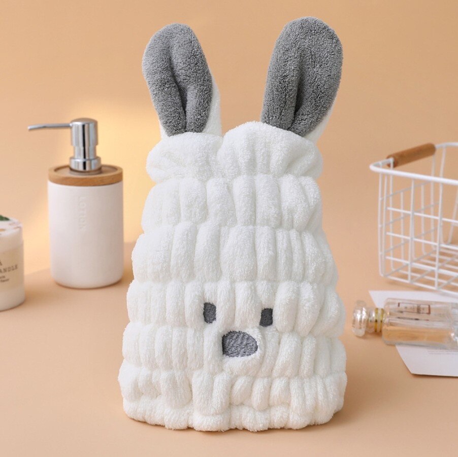 Colorful Kids Quick-Dry Bunny Towel