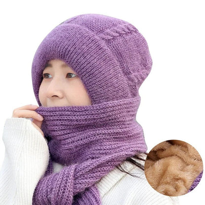 Warm Fuzzy Hat and Scarf Set