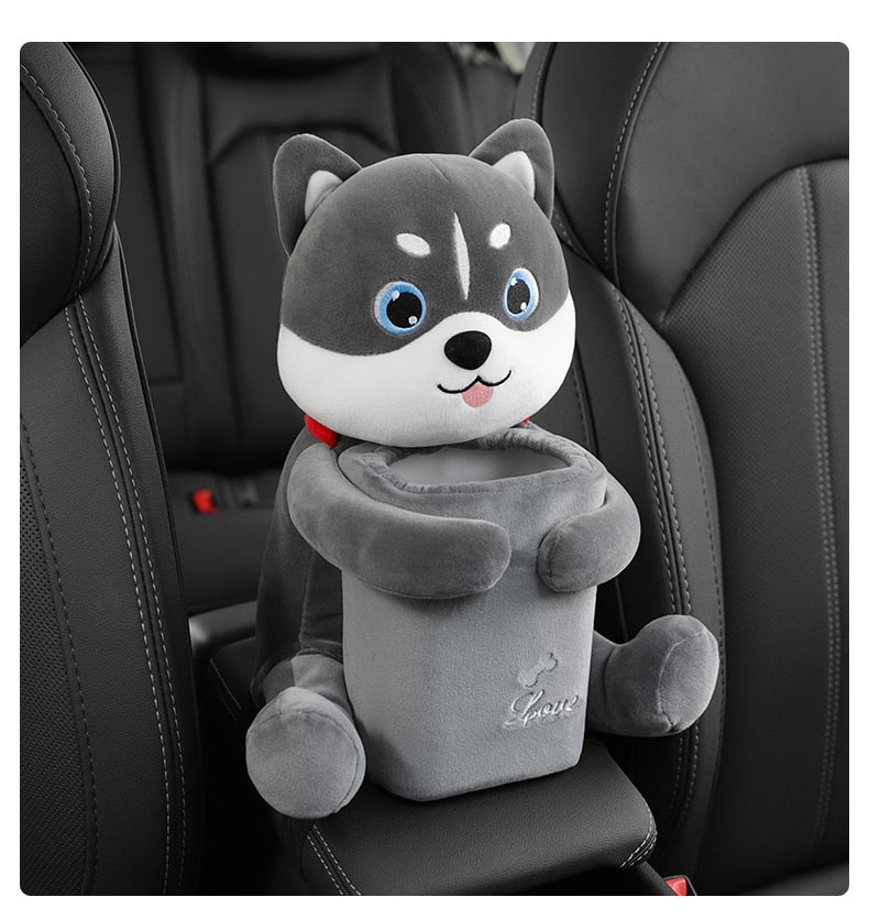 Cuddly Plush Armrest Boxed Tissue Holder - Luxicro