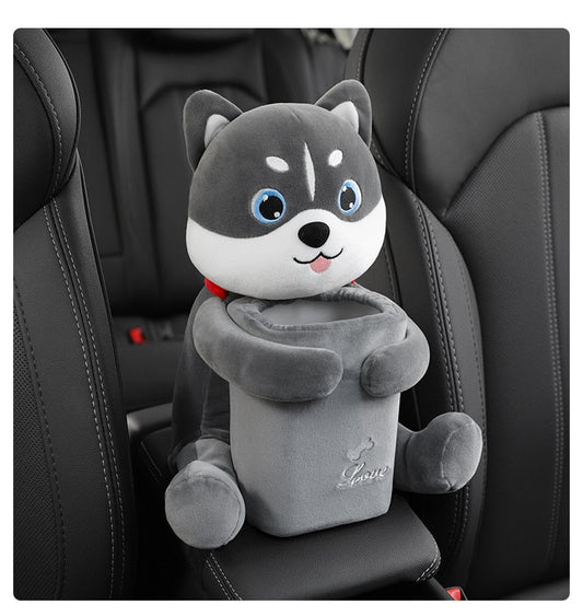Cuddly Plush Armrest Boxed Tissue Holder - Luxicro