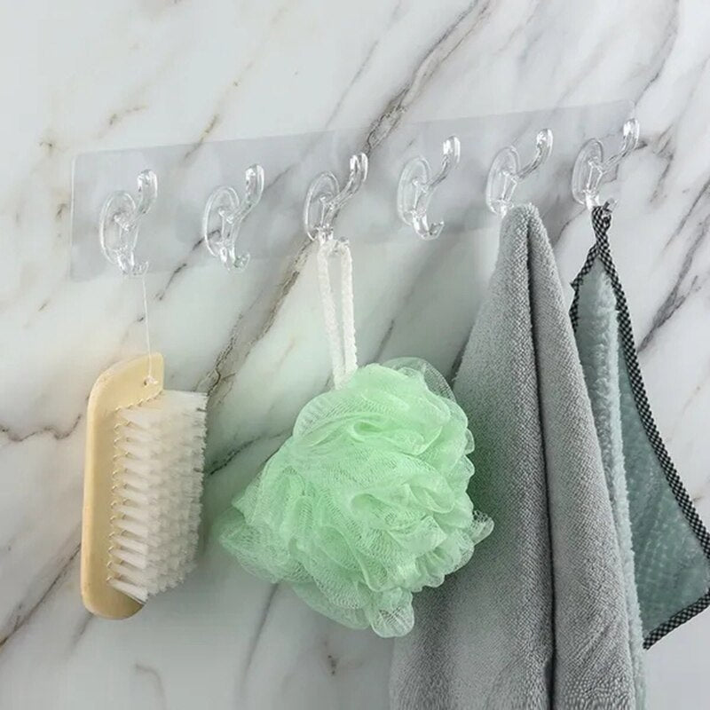 Clear Easy Peel Wall Hooks