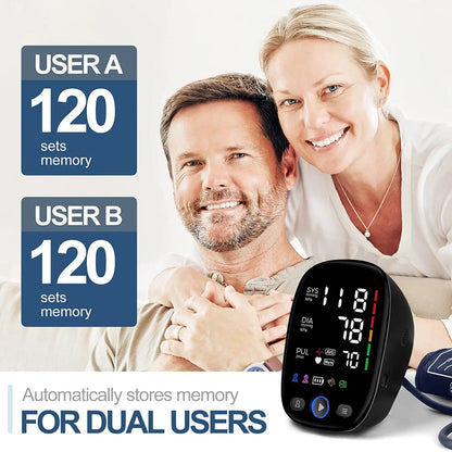 Accurate Home Blood Pressure Tracker with Easy Read Display