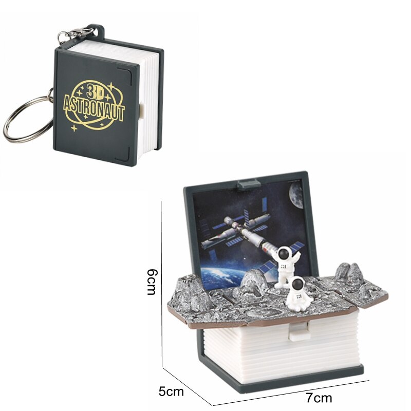 Colorful 3D T-Rex Small Keychain Figure