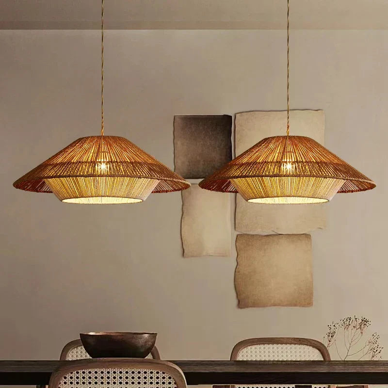 Natural Rattan Pendant Light for Warm Homes - Luxicro