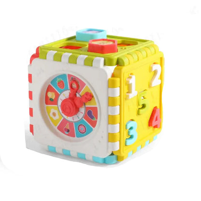 Interactive Kids Learning Cube with Shapes and Colors - Luxicro