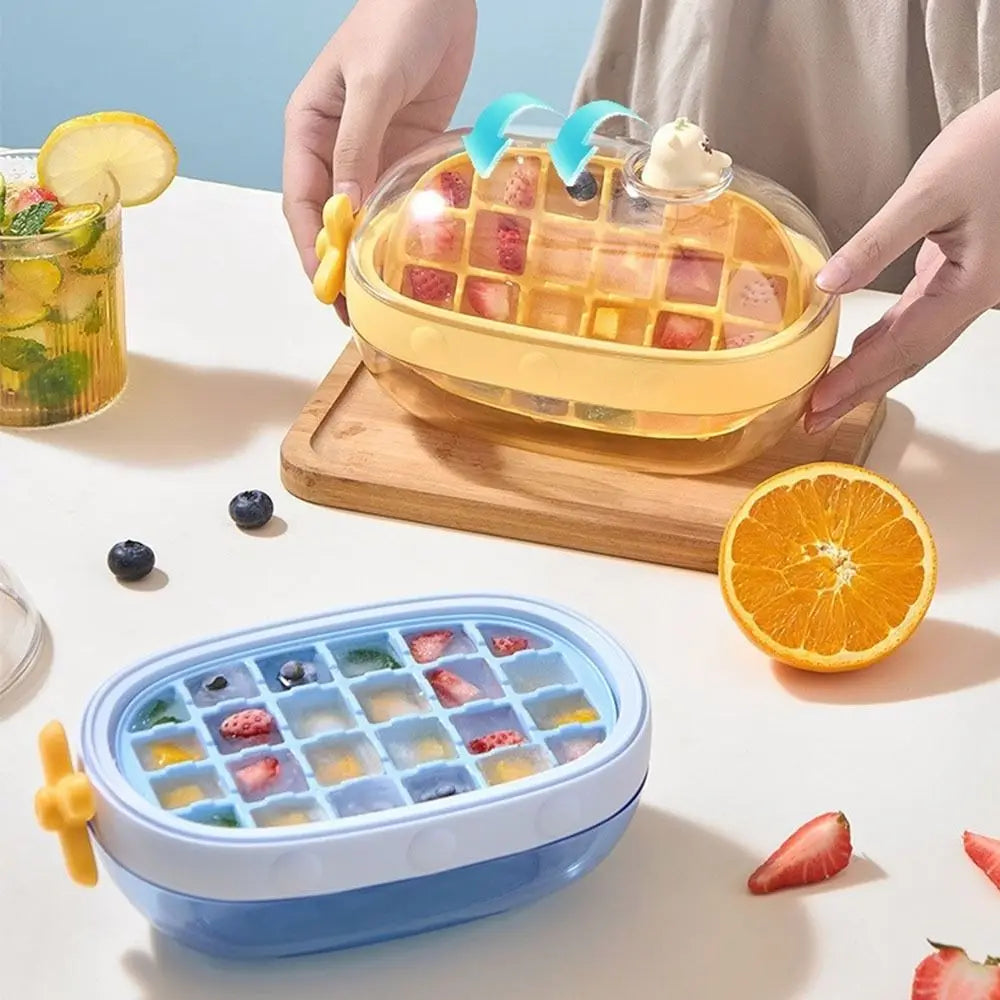 Easy Use Silicone Ice Tray with Handle
