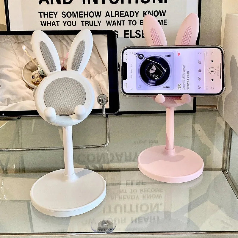 Colorful Rabbit Cell Phone Stand Adjustable