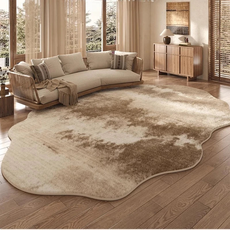 Plush Fuzzy Floor Rug Lamp for Living Room - Luxicro