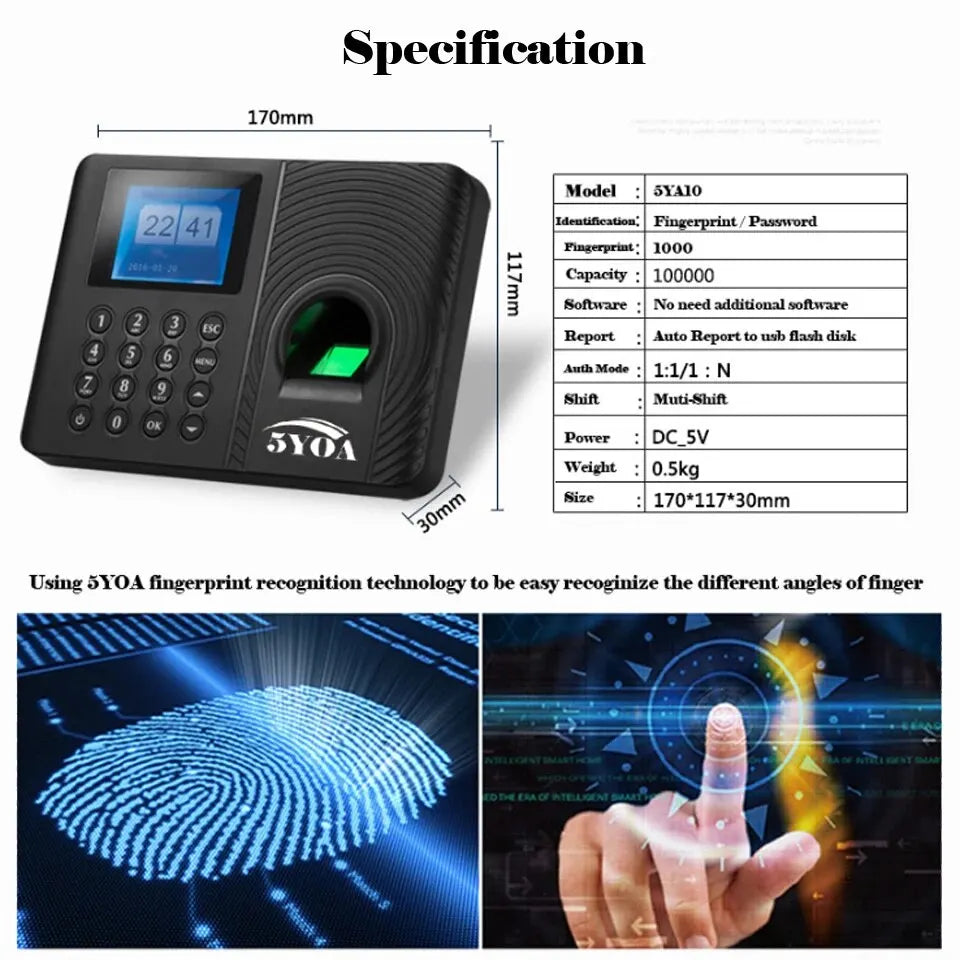 Accurate Fingerprint Attendance Recorder