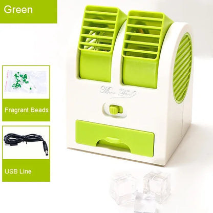 Portable 2-in-1 Mini Desk Fan Air Purifier