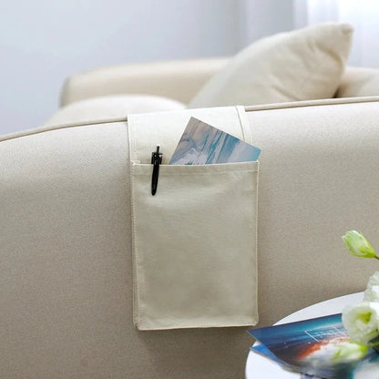Cotton Bedside Storage Organizer with Pockets