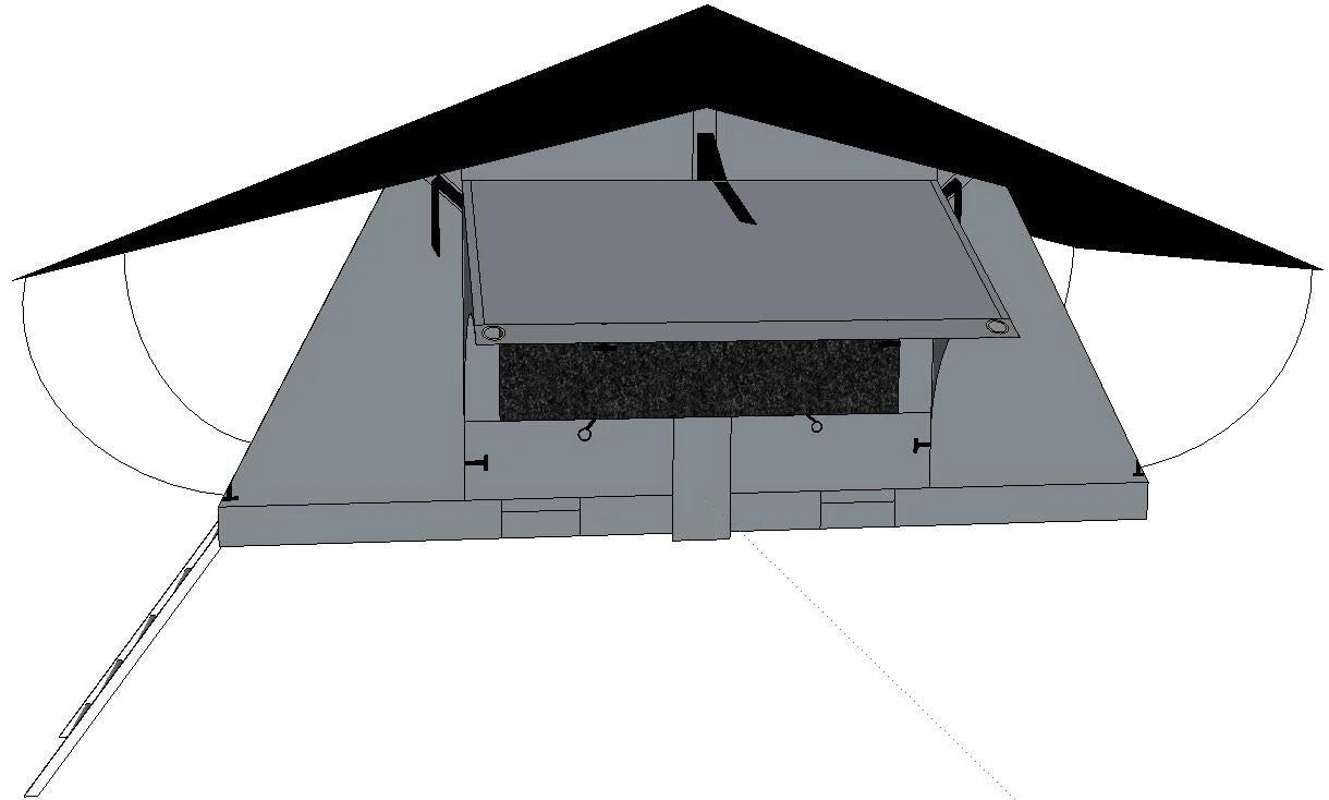 Simple Setup Weatherproof Collapsible Car Roof Tent