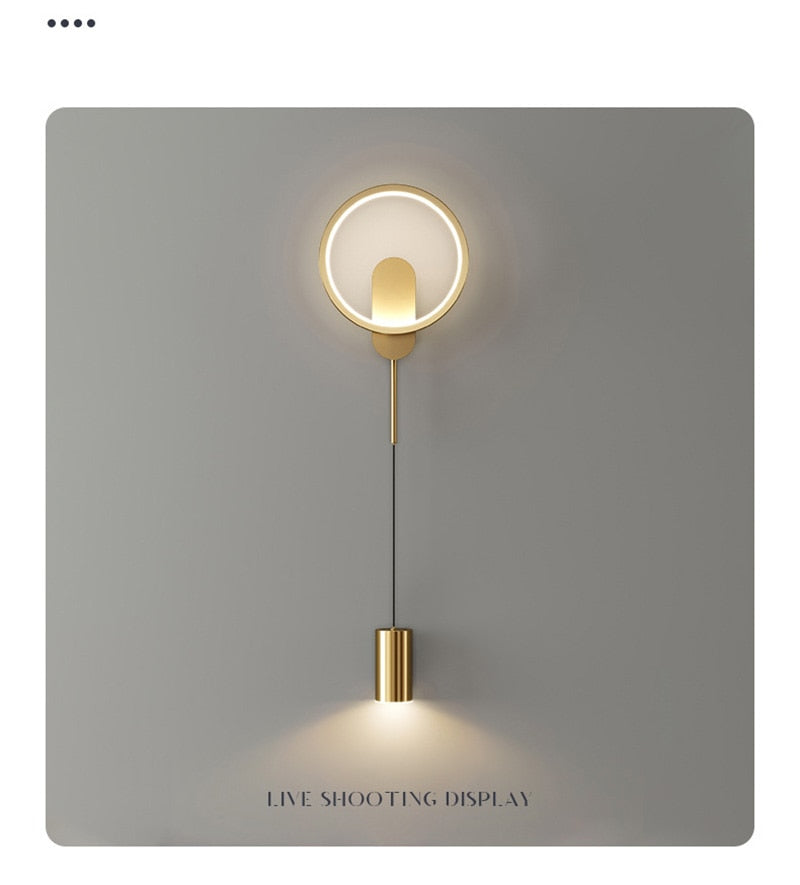 Contemporary LED Gold Sconce Wall Lamp 24W