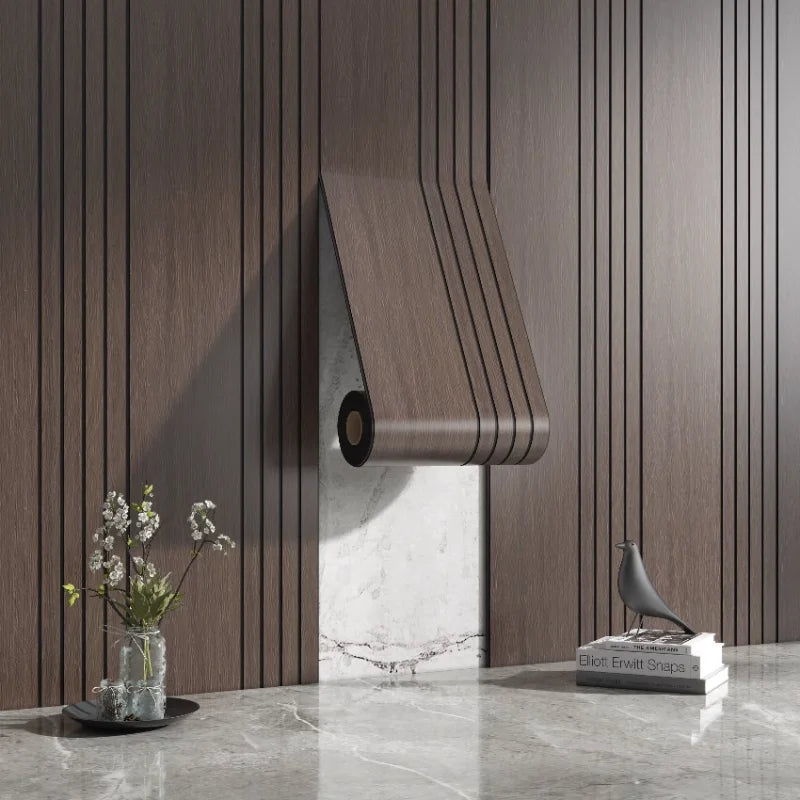 Stylish Wooden Pattern Wall Stickers