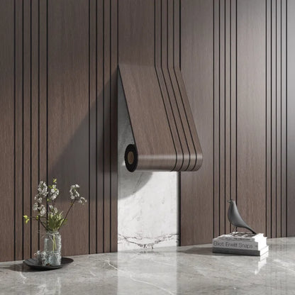 Stylish Wooden Pattern Wall Stickers
