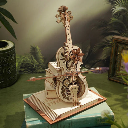Handcrafted Wood 3D Puzzle Music Box