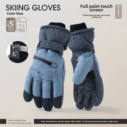 Insulated Water Resistant Snow Gloves with Touchscreen Tips