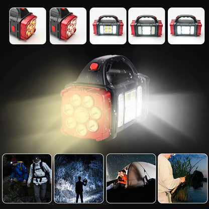 Compact Solar Powered LED Light Battery Charger