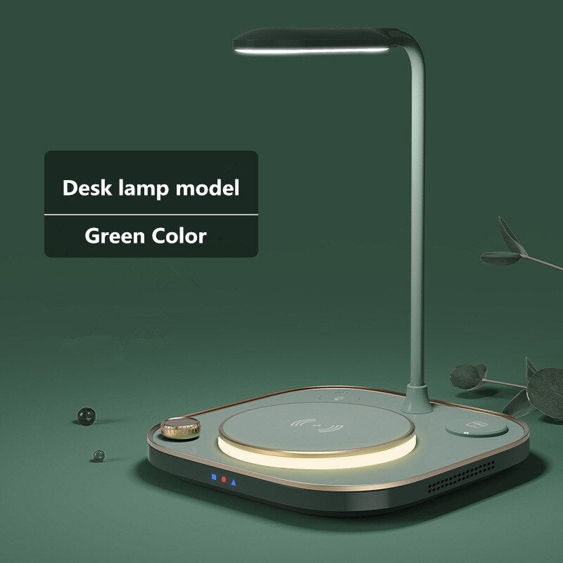 Smart LED Desk Lamp with Fast Wireless Charging