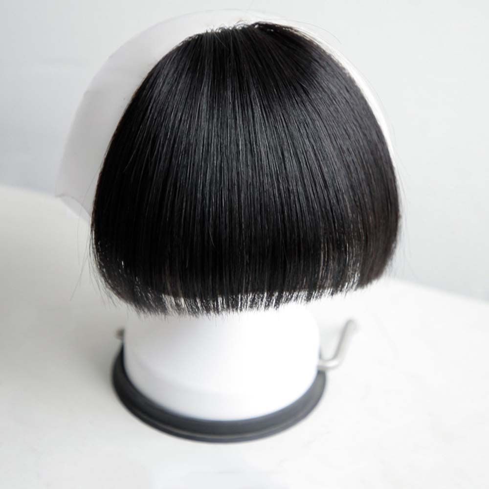Easy Clip On Realistic Fake Fringe Hair Bangs - Luxicro