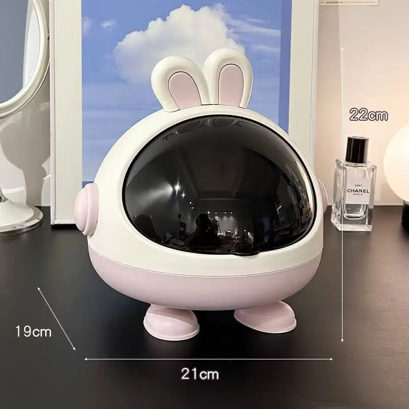 Cute Small Bunny Office Waste Basket - Luxicro