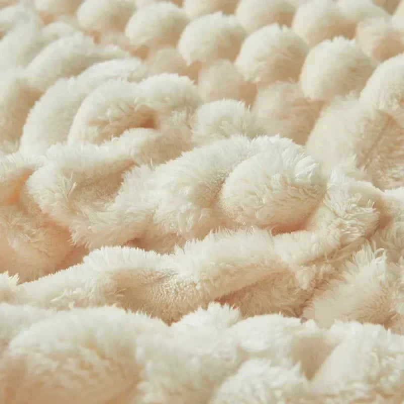 Cozy Plush Blanket for Bed and Couch