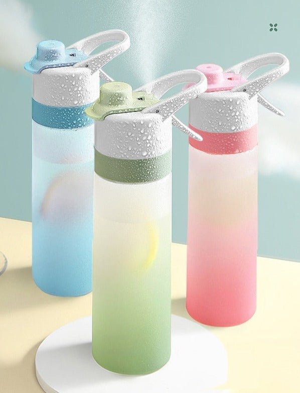 Compact Travel Spray Water Bottle 2-in-1