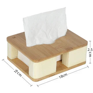 Small Wooden Table Tissue Box