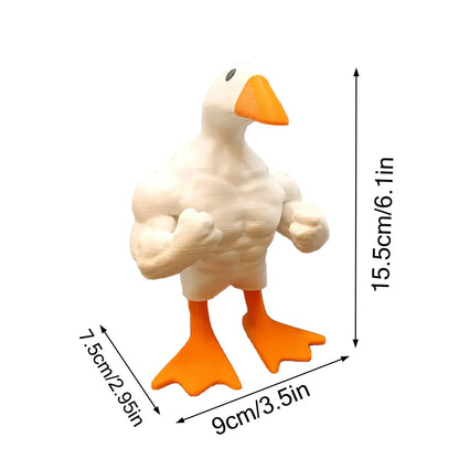 Funny Tough Goose Garden Statue
