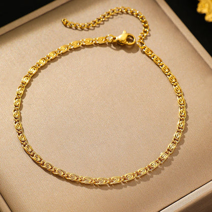 Delicate Silver Bar Chain Bracelet